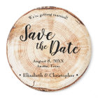 Rustic wood Wedding Save the date Personalized