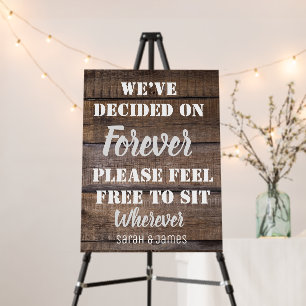 Rustic Wood Welcome Country Barn Wedding Sign