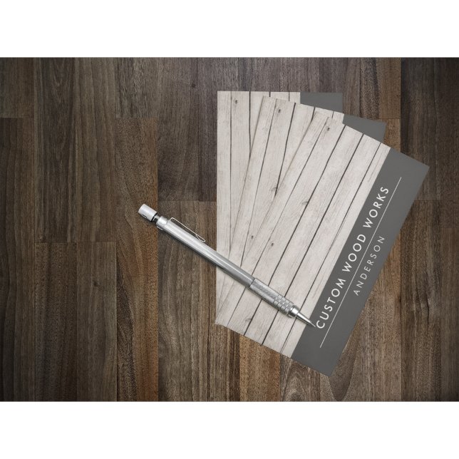 Rustic Wood - Woodwork Business Card (Creator Uploaded)