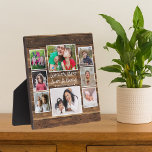 Rustic Wood World's Best Aunt And Uncle 8 Photo  Plaque<br><div class="desc">8 photo collage plaque for the wold's best aunt and uncle. A personalized gift for the special people in your life.</div>