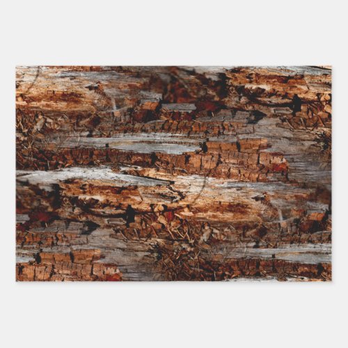 Rustic Wood Wrapping Paper Sheets