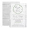 Rustic Wood Wreath Bridal Shower Brunch Invitation