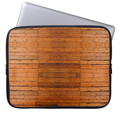 Rustic Wooden Boards Photo_sampled Art Laptop Sleeve