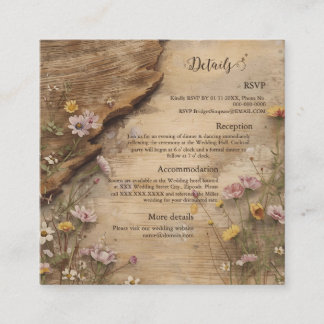 Rustic Wooden Bohemian Floral Wedding Enclosure C