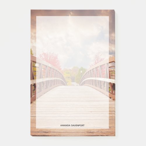 Rustic Wooden Bridge in the Country Post_it Notes
