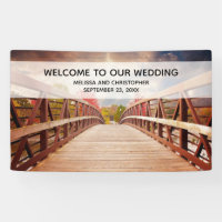 Rustic Wooden Bridge in the Country Wedding