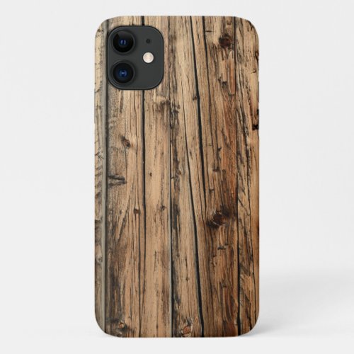 Rustic wooden iPhone 11 case
