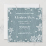Rustic Wooden Christmas Invitation at Zazzle