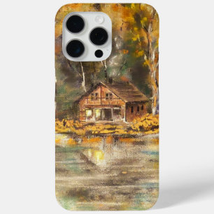 Rustic Wooden Cottage Artistic Iphone 15 Case