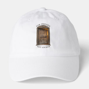 Rustic Wooden Door Vintage For Friends Not Locked  Hat