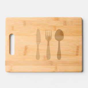 Rustic Wooden Etched Cutting Board