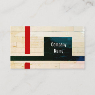 Rustic Wooden Floor Lines and Markings Business Card