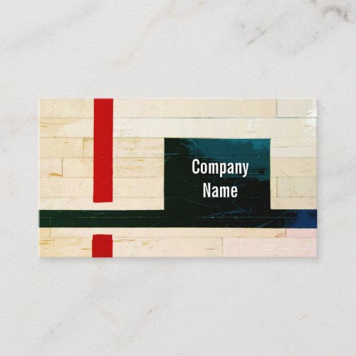 Rustic Wooden Floor Lines and Markings Business Card