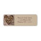 Rustic wooden hearts love return address labels