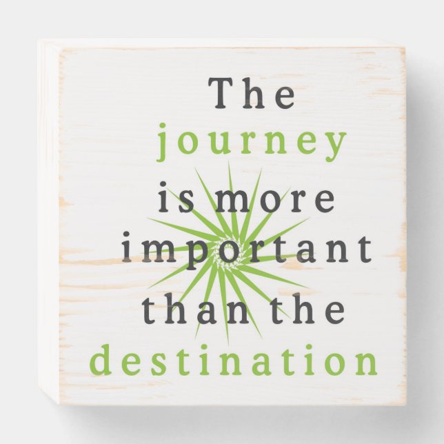 Rustic Wooden Inspirational Quote Wooden Box Sign (Front Horizontal)