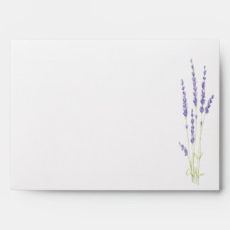 Rustic Wooden Lights Lavender Elegant Envelope