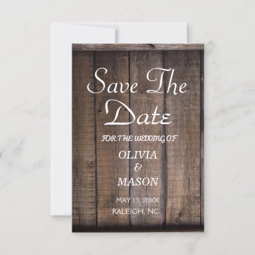 Rustic Wooden Pallet Wedding_ Save the Date