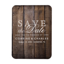 Rustic Wooden Pallet Wedding- Save the Date Magnet