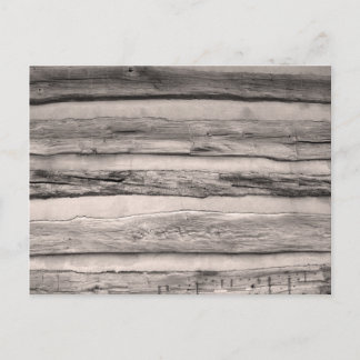 Rustic Wooden Planks Postcard