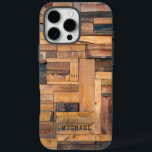 Rustic Wooden Planks Timber Personalized Name iPhone 16 Pro Max Case<br><div class="desc">Rustic Wooden Planks Timber Personalized Name iPhone 16 Pro Max Case.This rustic design features stacked wooden planks with your personalized name. Personalize by editing the text in the text box provided.</div>