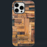 Rustic Wooden Planks Timber Personalized Name iPhone 16 Pro Max Case<br><div class="desc">Rustic Wooden Planks Timber Personalized Name iPhone 16 Pro Max Case.This rustic design features stacked wooden planks with your personalized name. Personalize by editing the text in the text box provided.</div>