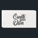 Rustic Wooden Plaque - Create Your Own<br><div class="desc">Design your own high quality products by adding your own custom text and images! Easily replace the current background and text shown on this item with anything you’d like using the editing tool and choose from hundreds of other items in our shop for all purposes and occasions. Visit Ravens Gifts...</div>