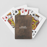 Rustic Wooden Playing Cards at Zazzle
