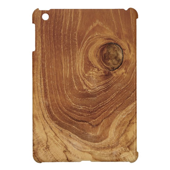 Rustic Wooden Teak Wood Woodgrain iPad Mini Case (Back)
