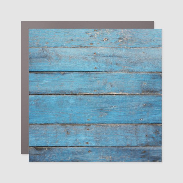 Rustic Wooden Wall: Aged Texture. Car Magnet (Front)