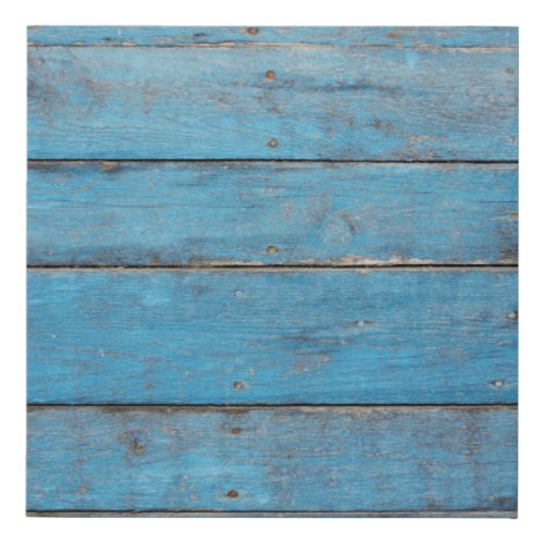 Rustic Wooden Wall Aged Texture Faux Canvas Print