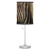 rustic woodgrain Africa safari animal  zebra Table Lamp (Right)