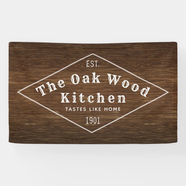 Rustic Woodgrain Banner (Horizontal)