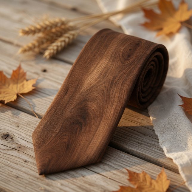 Rustic Woodgrain Neck Tie (Creator Uploaded)