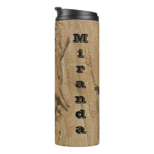 Rustic Woodgrain Pattern Photo Brown Nature Thermal Tumbler