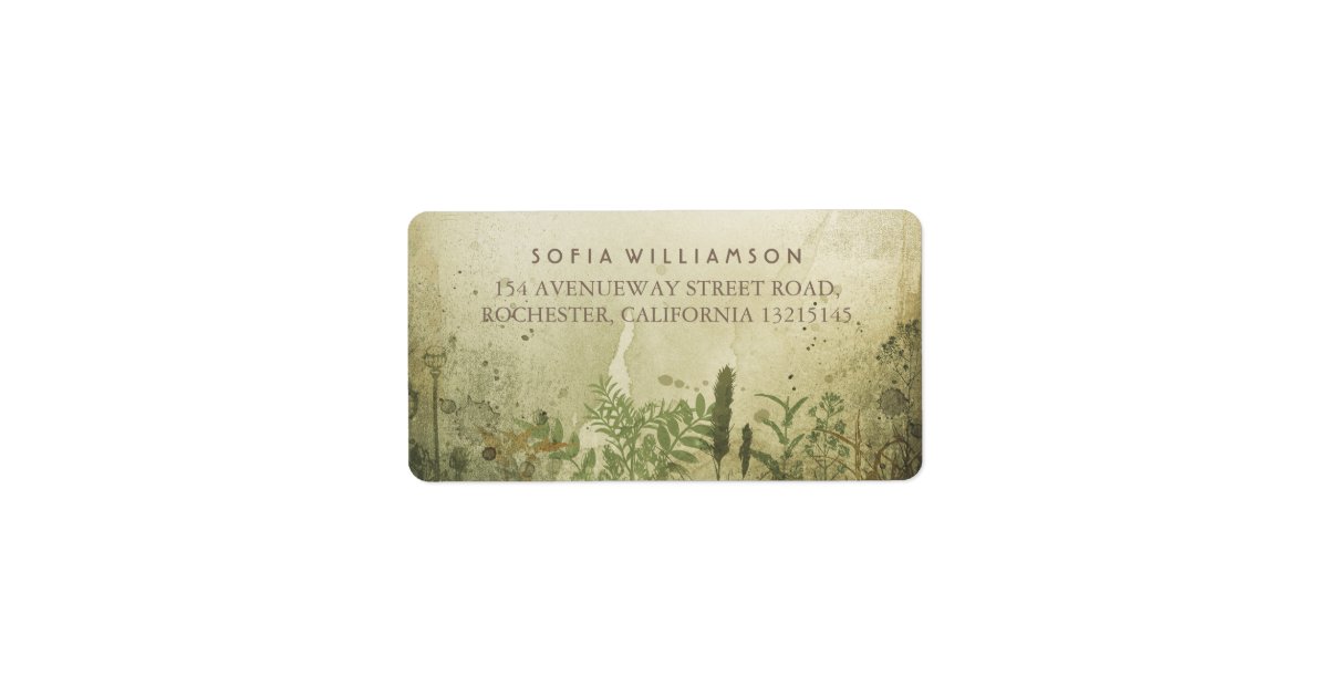 Rustic Woodland Address Labels | Zazzle