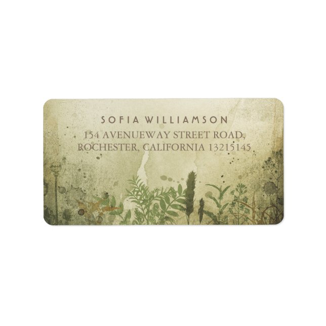 Rustic Woodland Address Labels (Front)