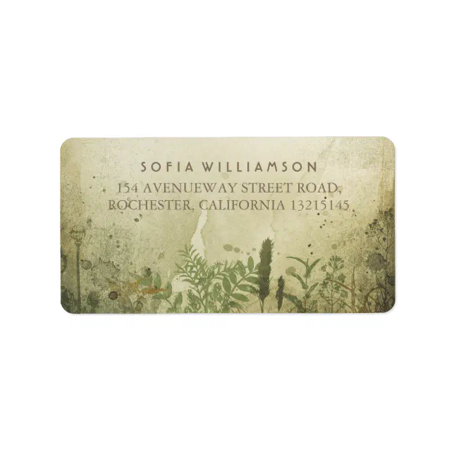Rustic Woodland Address Labels | Zazzle