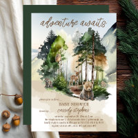 Rustic Woodland Adventure Awaits Boy Baby Shower