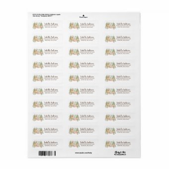 Rustic Woodland Animal Baby Shower Address Label | Zazzle