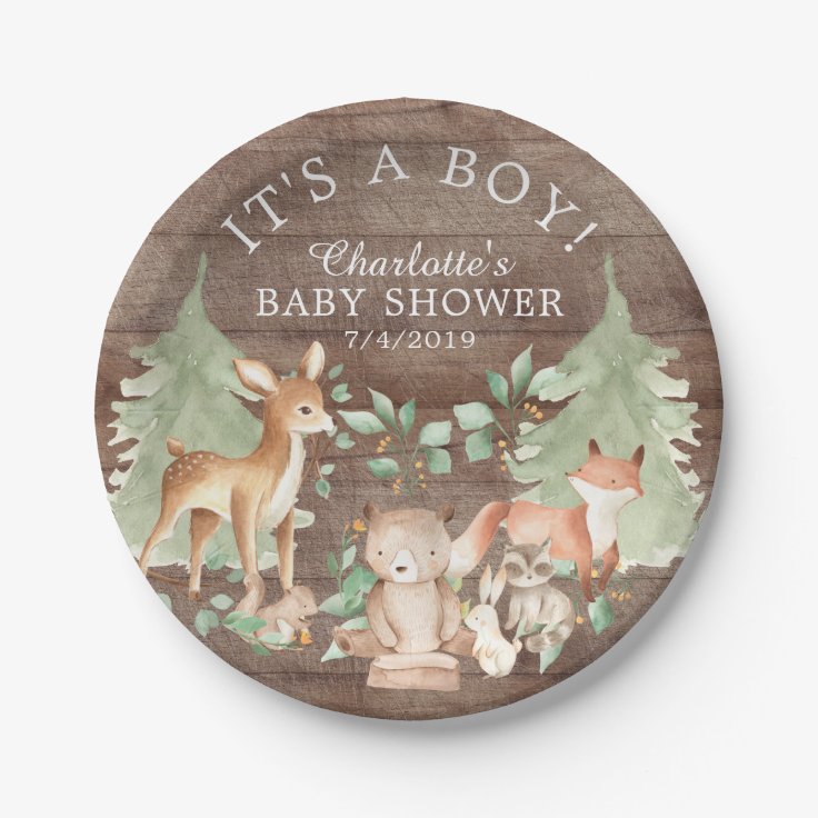 Rustic Woodland Animals Baby Shower 7