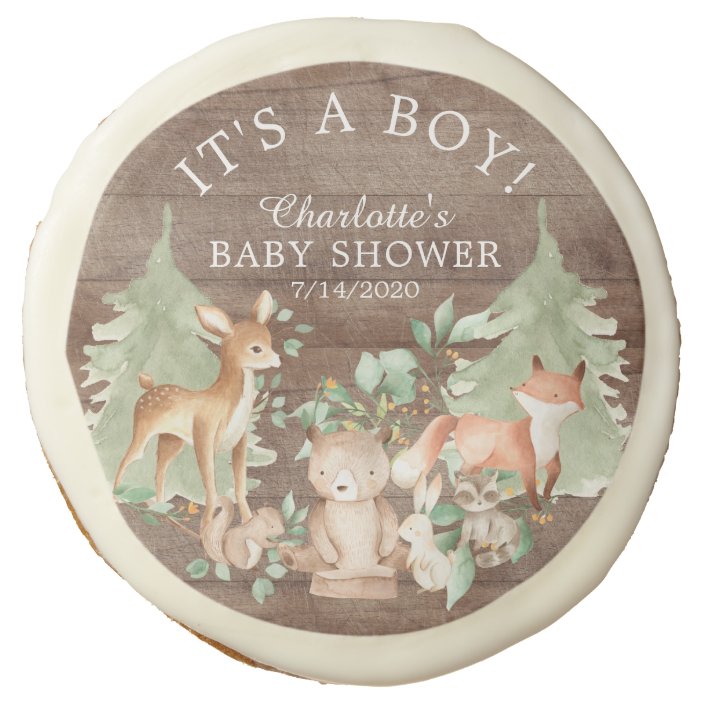 woodland creatures baby shower favors
