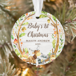 baby's first xmas ornament personalized