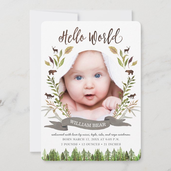 birth announcement cards