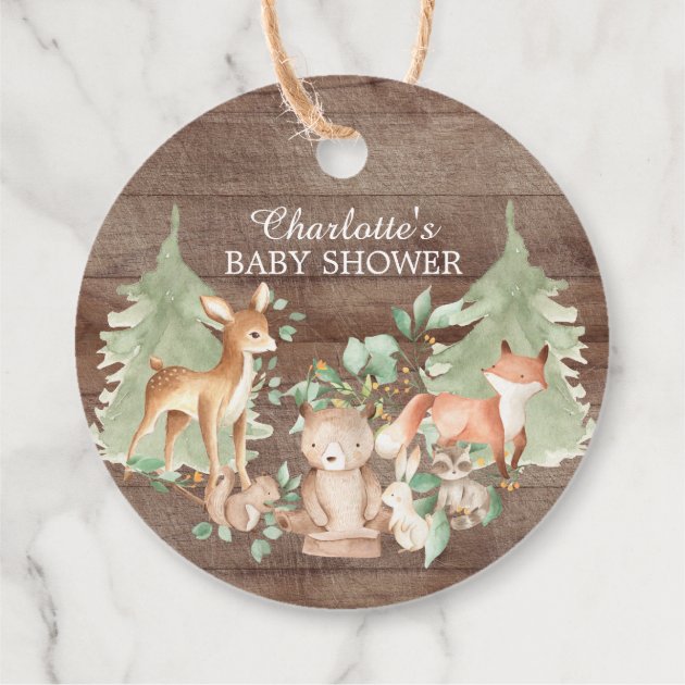 baby shower favors woodland
