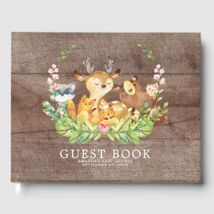 Rustic Woodland Baby Shower Guest Book