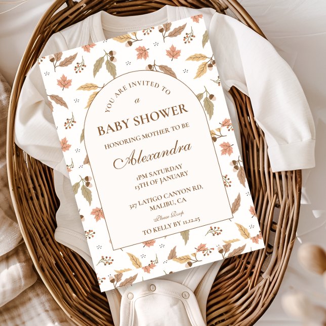 Rustic Woodland Baby Shower Invitation (Creator Uploaded)