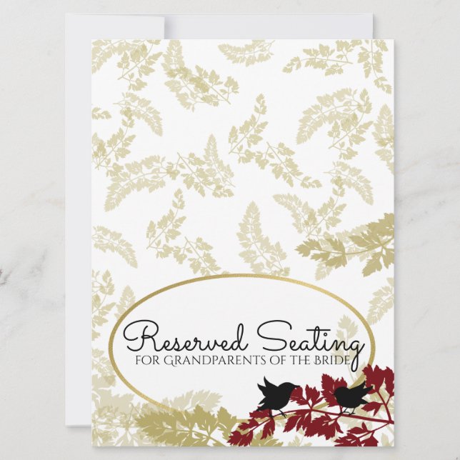 Rustic Woodland Birds Gold Reserved (Front)