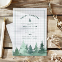 Rustic Woodland Camping Adventure Couples Shower