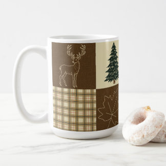 Rustic Woodland Deer Vintage Cabincore Forest Coffee Mug