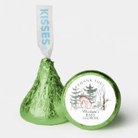 Rustic Woodland Forest Animals Baby Shower Hershey®'s Kisses®